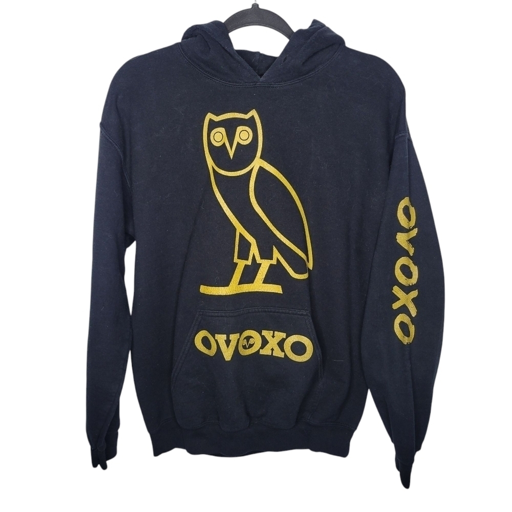 Vintage Y2K Drake OVO Owl Octobers Very Own Pullover Hoodie in Black Size Medium